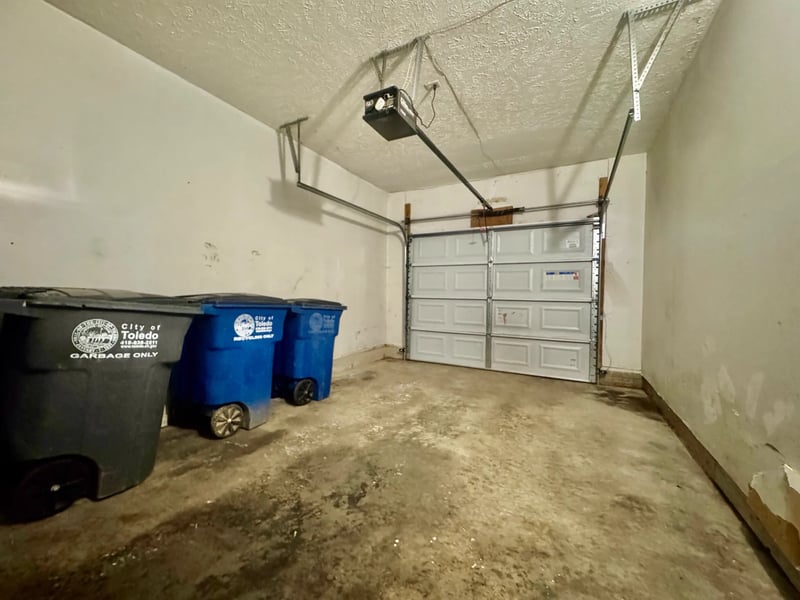 Attached one-car garage